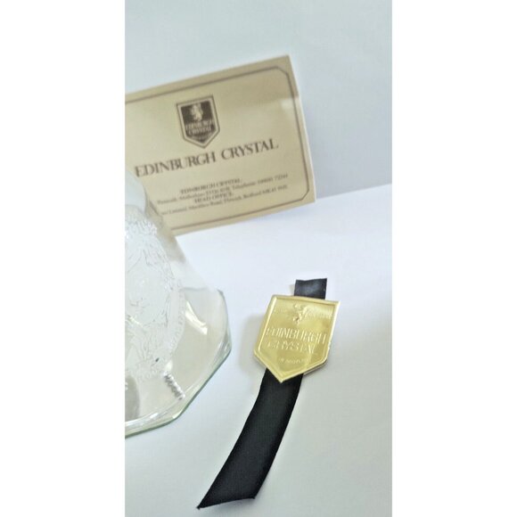 Authentic Scottish Charm: Edinburgh Crystal 6" Bell Robert Burns Auld Lang Syne - Picture 4 of 14